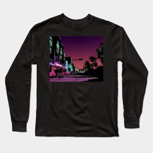 Ocean View Hotel @ Gta Vice City - Sunset Long Sleeve T-Shirt